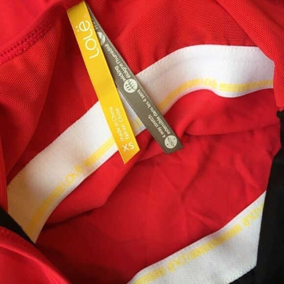 Lole red workout athletic top stretch wicking - Picture 4 of 4